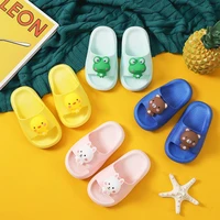3d cartoon kids slippers flip flops with soft soles non slip shoes summer beach indoor slippers for boy girl baby home sandals
