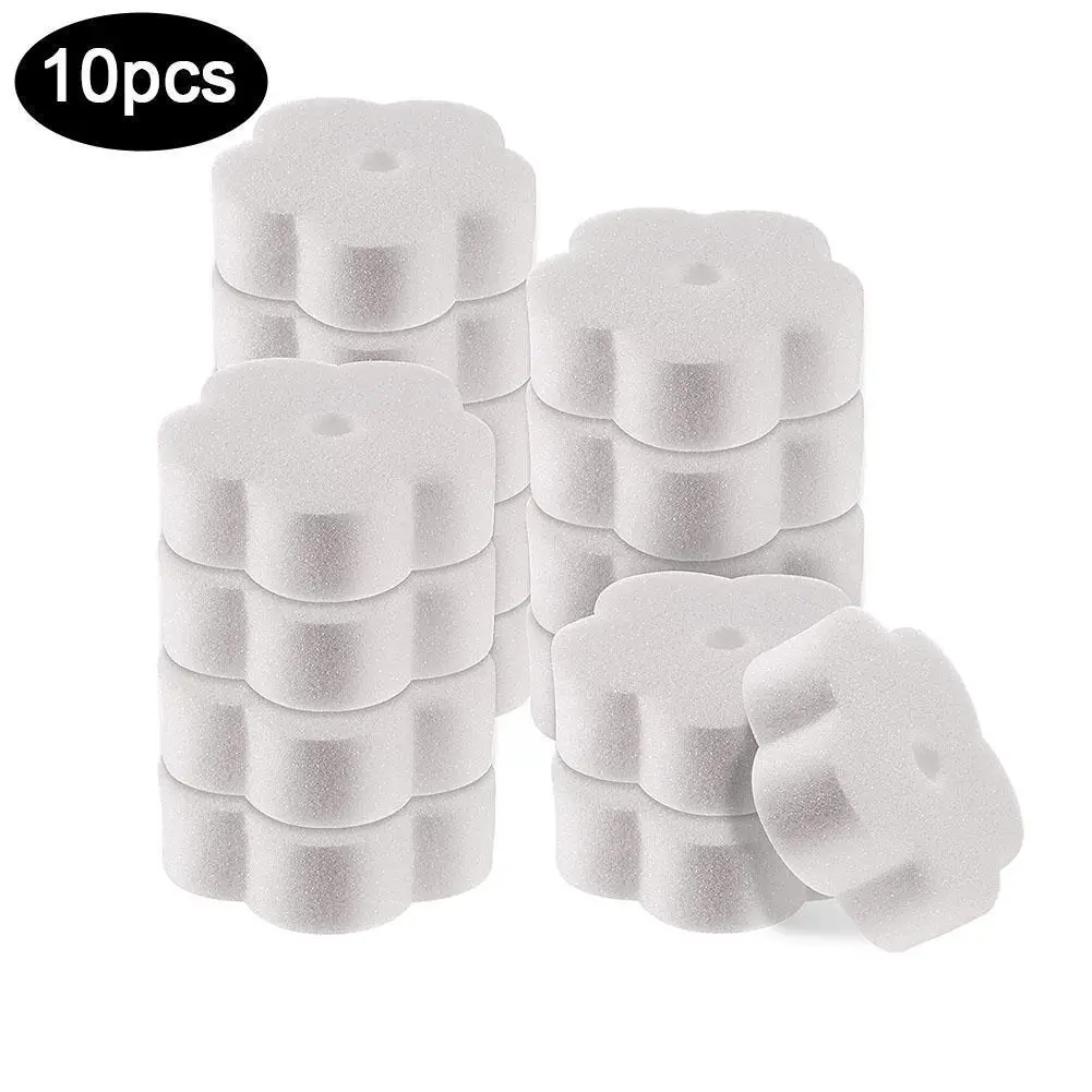 

10PSC Multi-functional Filter Sponge White Flower Type Oil Silicone Absorption Large Wholesale Support Foam Do Quantities T B5U9