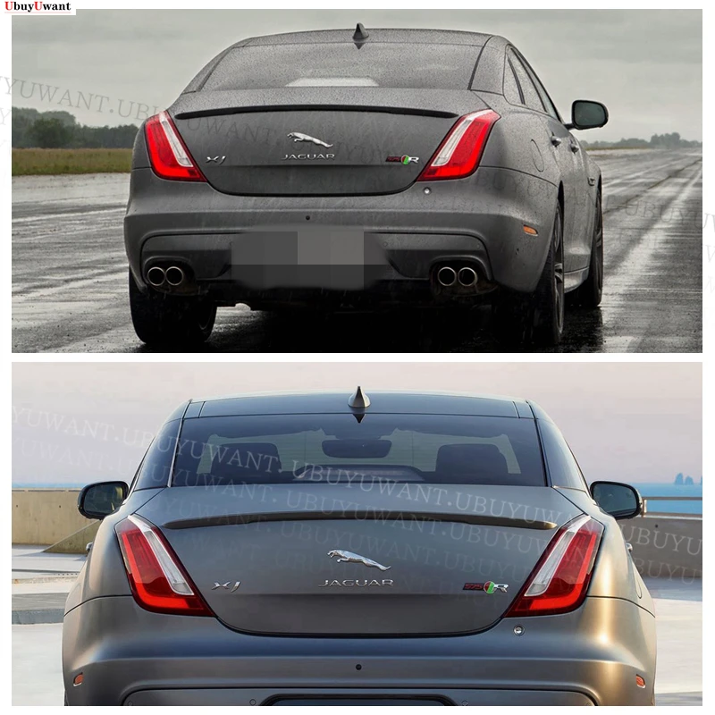 

Высококачественный задний спойлер для крыши из углеродного волокна для Jaguar XJ 2011-2017, крыло багажника, губа, молдинг, Стайлинг автомобиля