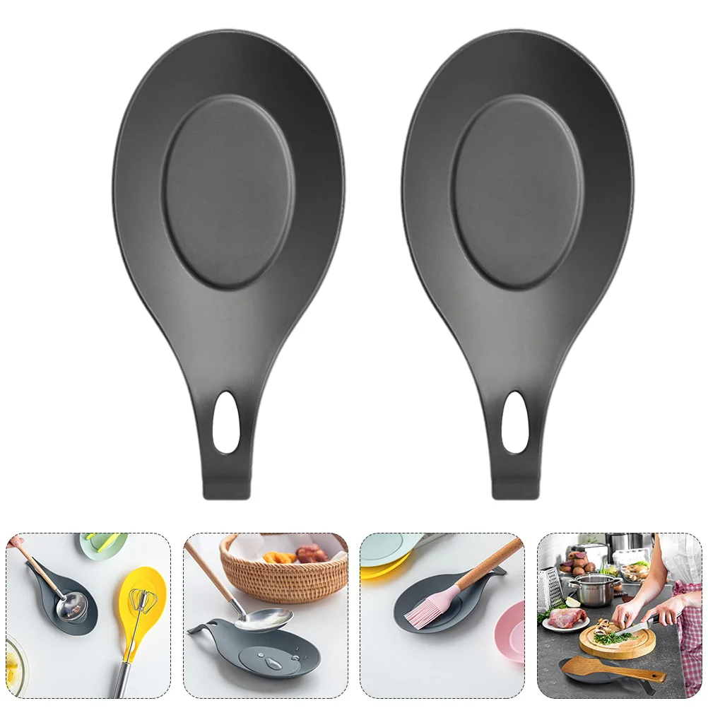 

Rest Spoon Holder Ladle Utensil Stand Kitchenware Rack Fork Silicone Spatula Kitchen Tableware Stovetop Metal