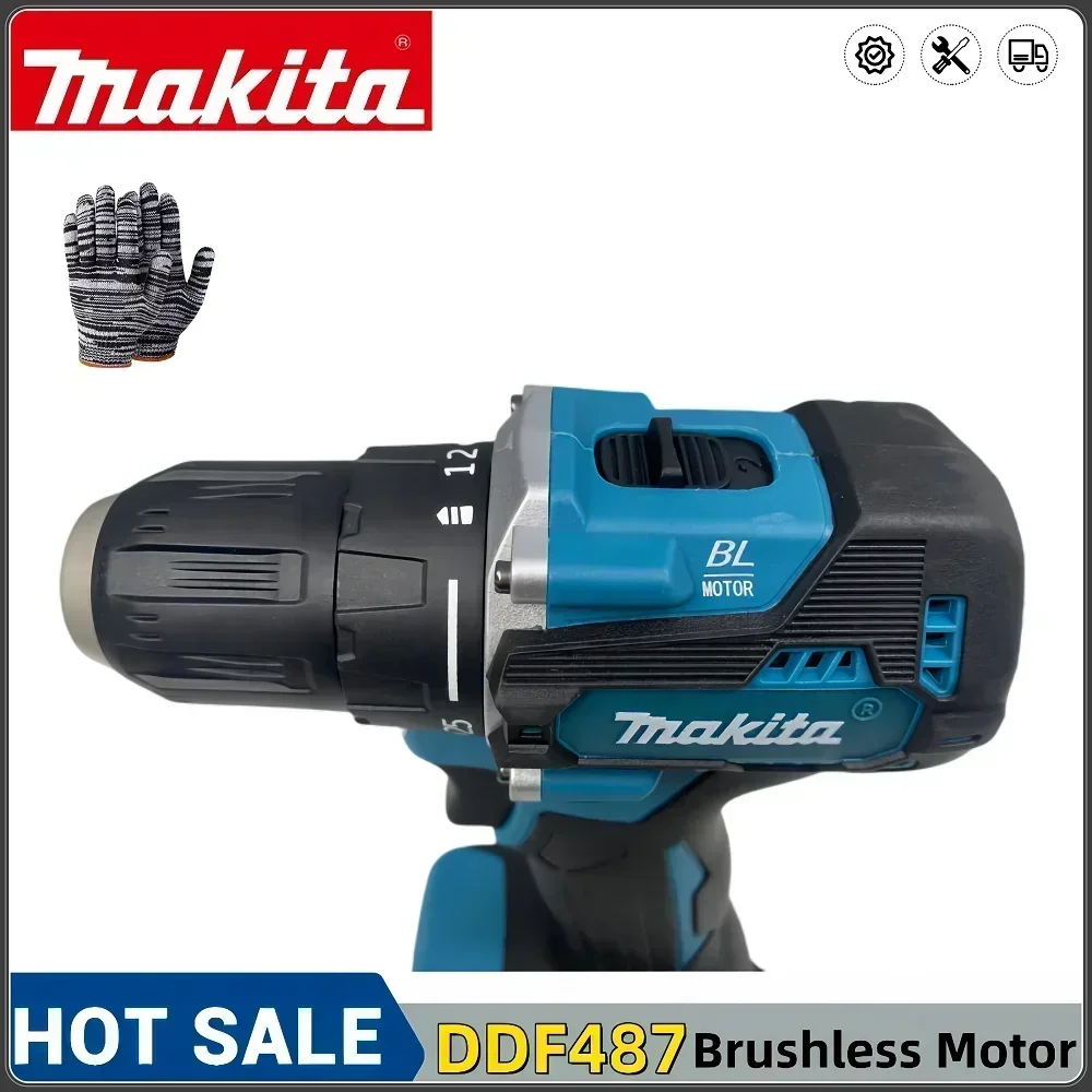 Новинка 2024 Makita DDF487 отвертка аккумуляторная ударная дрель 18 В LXT электрический