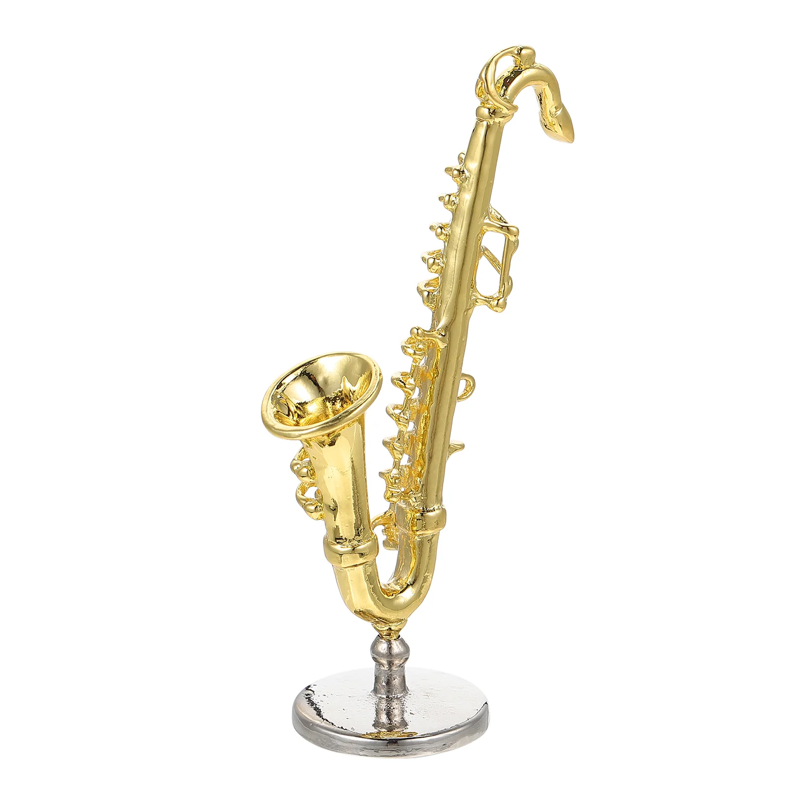 

Musical Instrument Saxophone Mini Model Toy Ornament Houseinstruments Simulated Trumpet Miniaturetoys Decordecorationcollection
