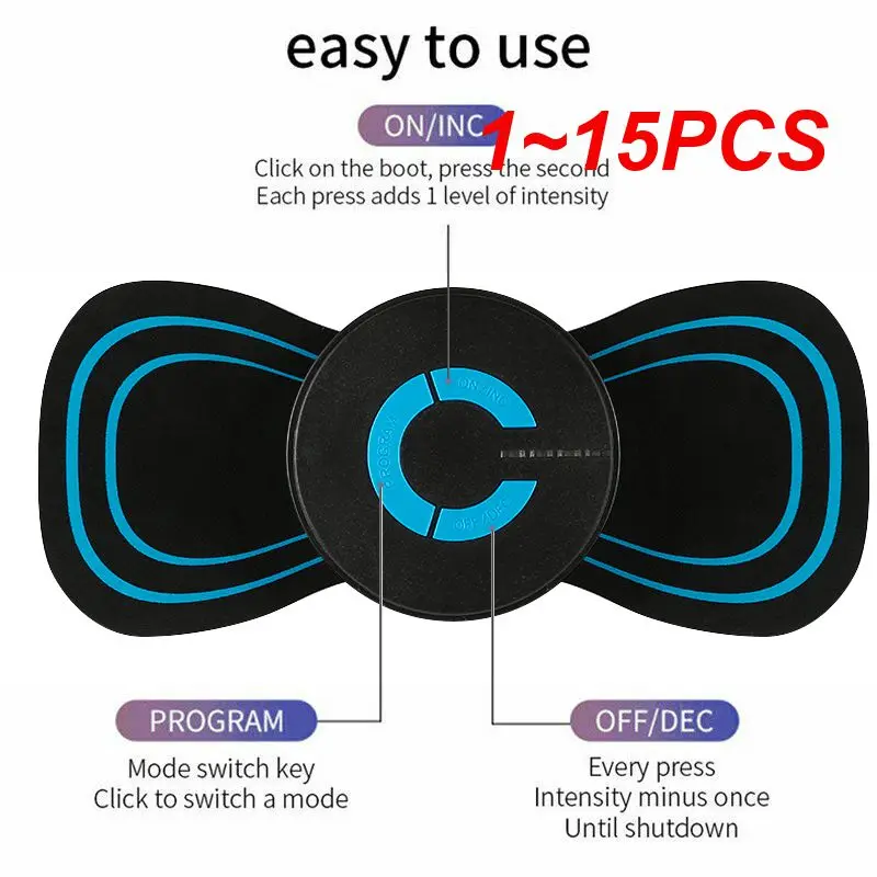 

1~15PCS Gel Pads for EMS Neck Massager Trainer Hip Exerciser Replacement Body Massager Patch Muscle Stimulator Sticker Gels