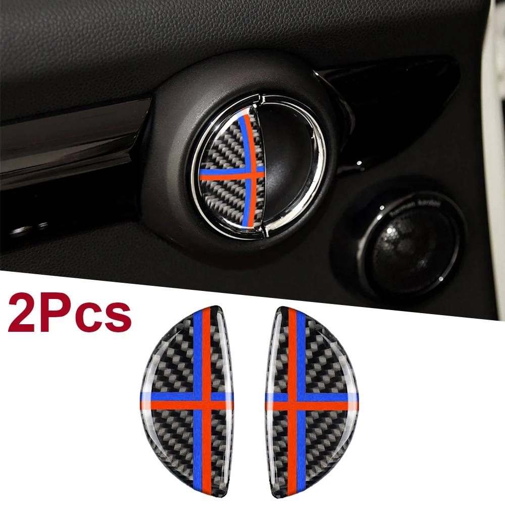 

2x For Mini Cooper R55 R56 R60 R61 Clubman Countryman F55 F54 F60 3D Carbon Fiber Car Interior Door Handle Cover Stickers Decal