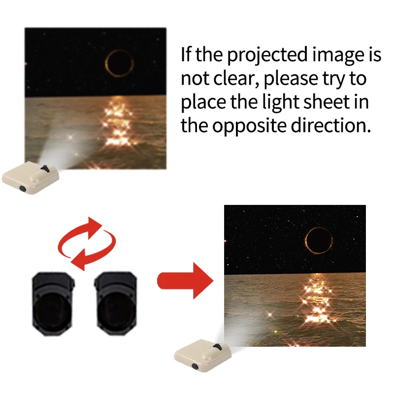 Ночник с проекцией луны и галактики для декора комнаты, вечеринки и фотосессий.