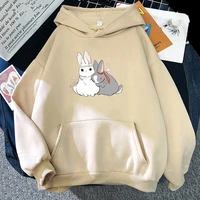kawaii anime hoodie women mo dao zu shi 2021the untamed wei wuxian lan wangji rabbit print hooded oversized sweatshirts harajuku