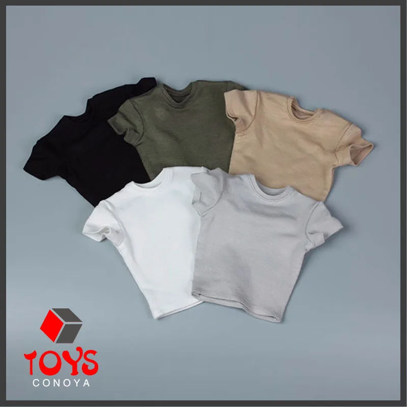 

AFS 1/6 Scale Male Soldier Solid Color T-shirt Tops Clothes Model Fit 12'' Soldier Action Figure Body Dolls