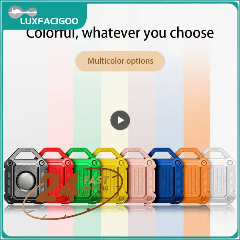 

1~8PCS For Airtag TPU Silicone Protective Case For Apple GPS Anti-lost Location Device With Keychain Armor Shockproof Cover