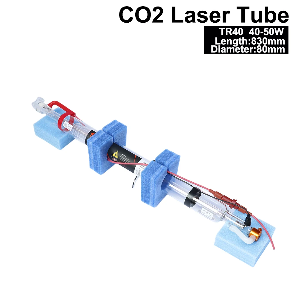 

SPT TR40 40-50W Co2 Laser Tube Length 830mm Dia.80mm for CO2 Laser Engraving And Cutting Machine