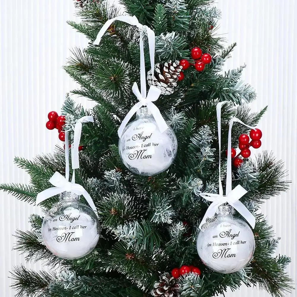 

Рождественский шар, украшение в виде ангела, подвеска для украшений, у меня есть ангел на небесах, памятный домашний декор, Рождество R6R1