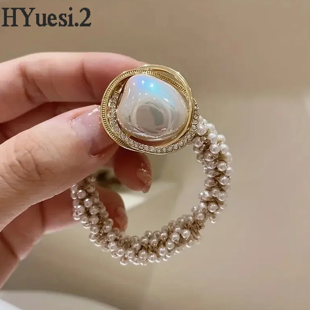 Модные Завязки для волос кошачий глаз завязки простая высокоэластичная лента