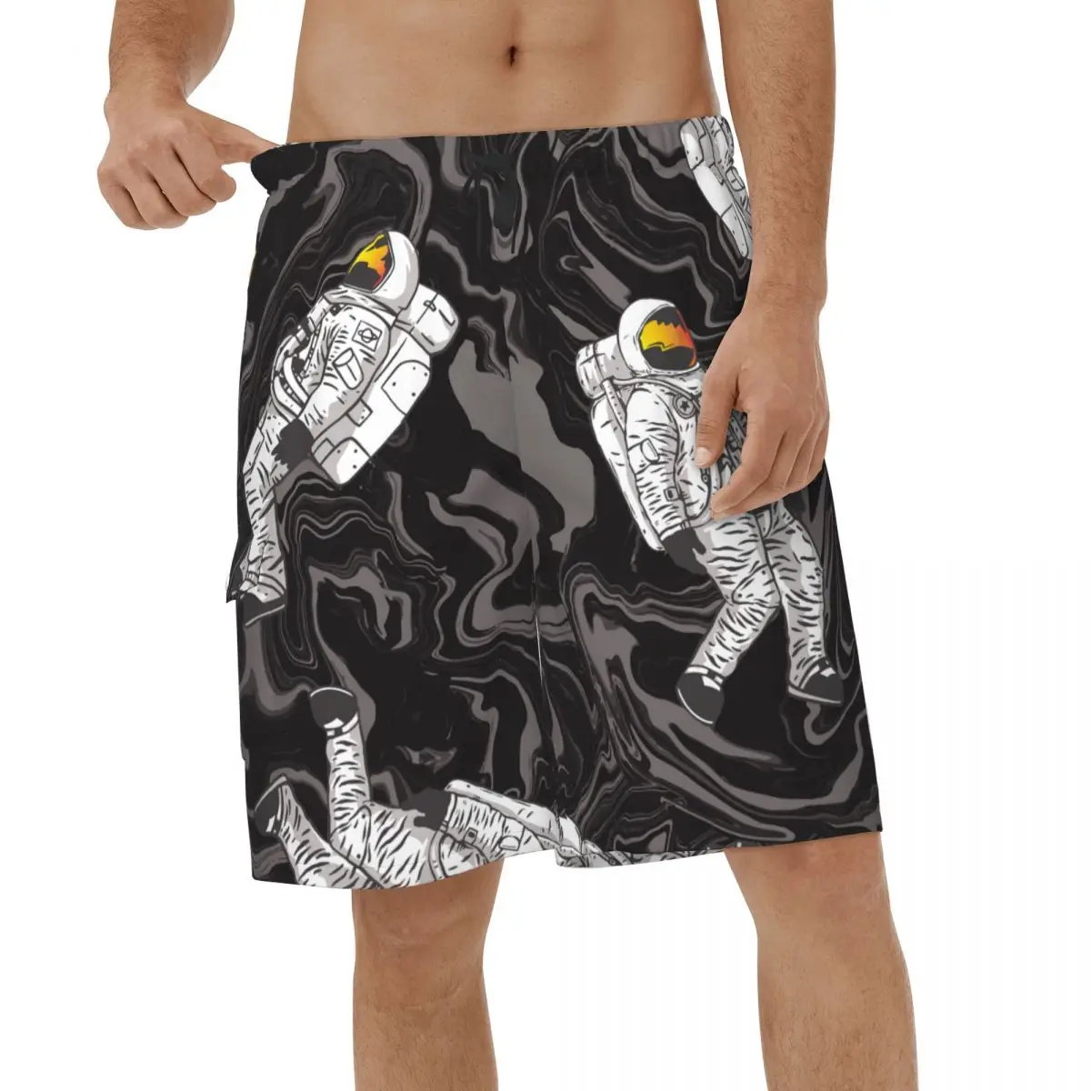 

Space Galaxy Cartoon Magical 3D Printed Beach Shorts Men Fashion Swimwear Board Shorts Quick Dry Sports Vacation Board Shorts