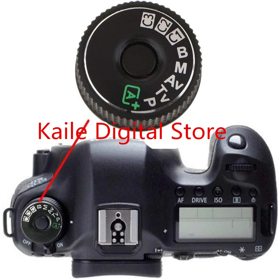 

Новая верхняя крышка 6D Кнопка набора режимов для камеры Canon EOS 6D Запасная часть