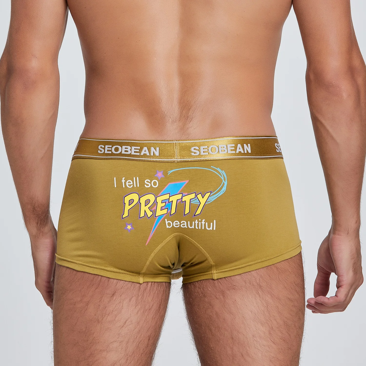 

NEW 2022 SEOBEAN men's sexy Cotton Tracksuit U bag boxer underwear