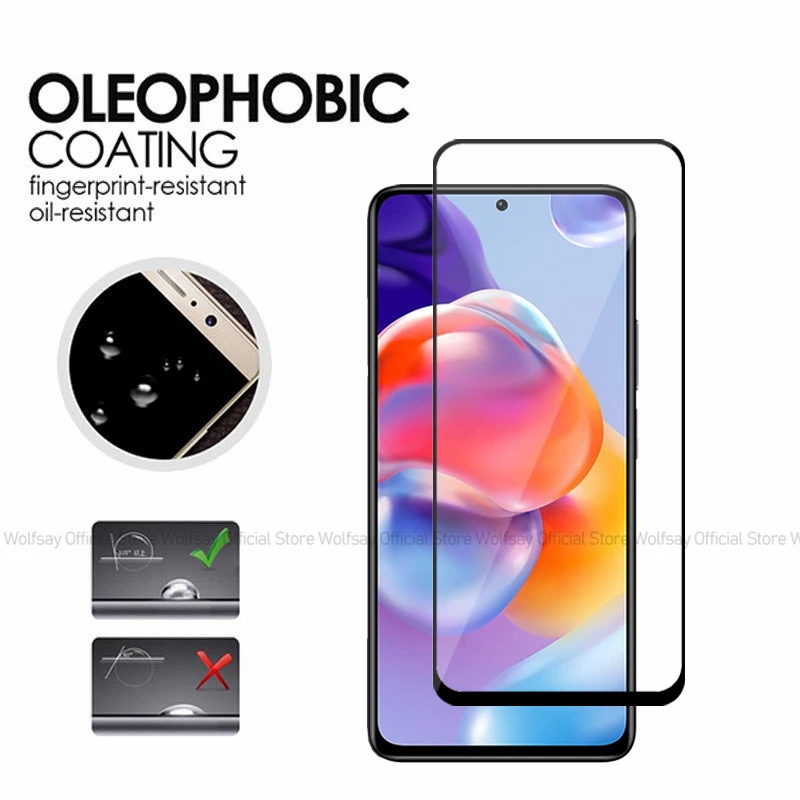 Закаленное стекло для Xiaomi Redmi Note 11 Pro Plus 2/4 шт. защитная пленка экрана 5G полное
