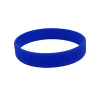 Custom Blue Round PVC Silicone Bracelets Wholesale Manufacturer Bulk Cheap High Quality Handsome Club Sports Silicone Bracelets