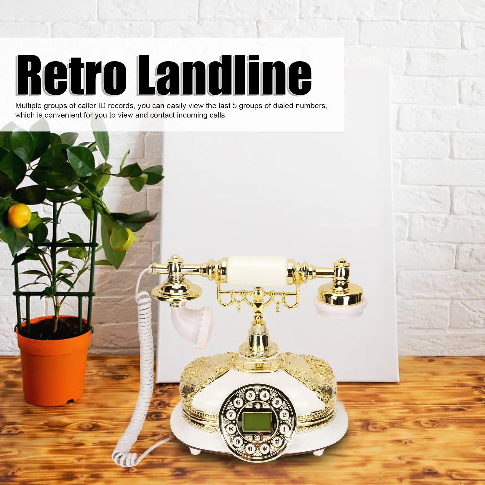 MS-5600B старинный европейский стационарный телефон с ЖК-дисплеем гарнитура для