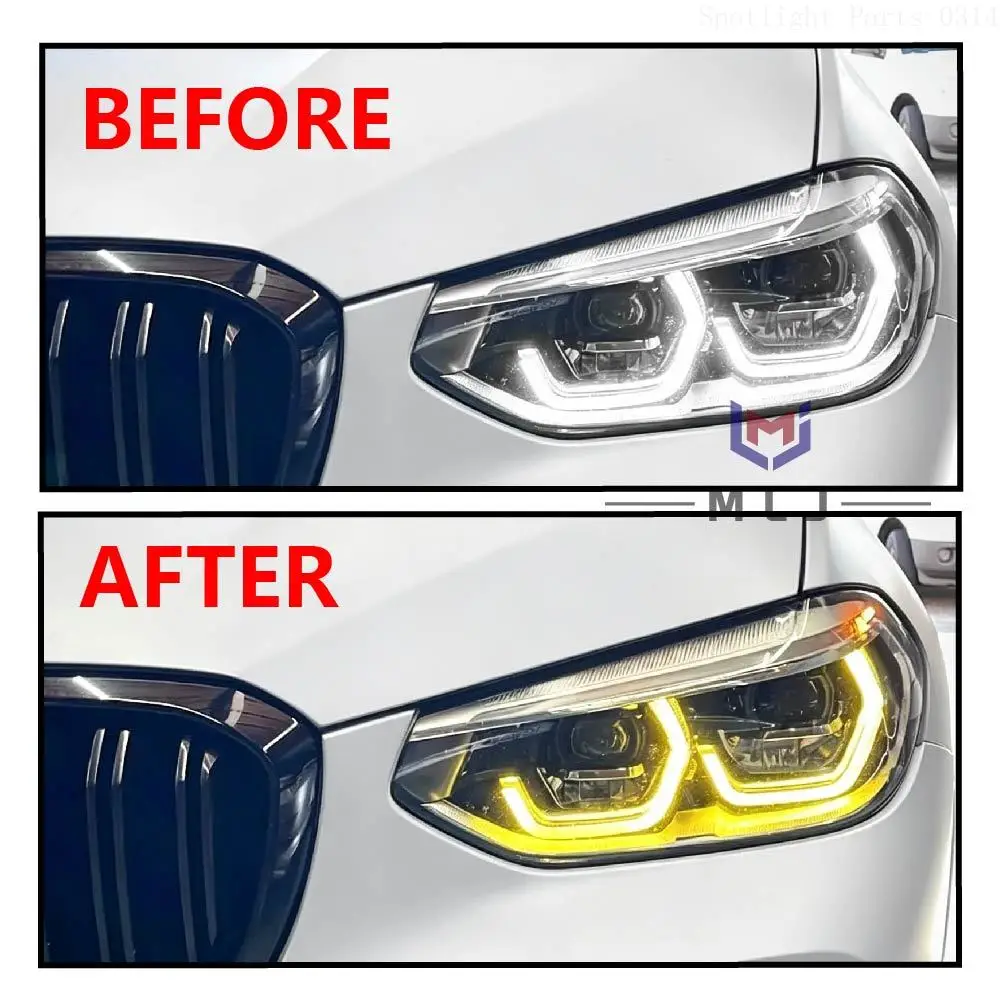 63115A0E626 Модуль управления светодиодными фарами (LED) для BMW X3 X3M G01 X4 X4M G02 F97 F98 LCI, модуль DRL Angel Eyes, цвет лимонно-желтый, 63115A0E625 (art.: 3920dabc54047) - 3920dabc54047