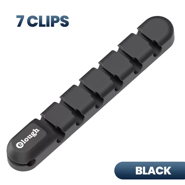 

Cable Organizer Silicone USB Cable Winder Desktop Tidy Management Clips Cable Holder for Mouse Headphone Wire Organizer