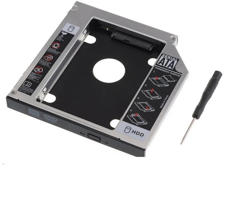 Новинка 12 7 мм SATA 2nd HDD SSD жесткий диск Caddy адаптер чехол для Acer 4752G 4750G 5750G 4738G 4740G 4741G |