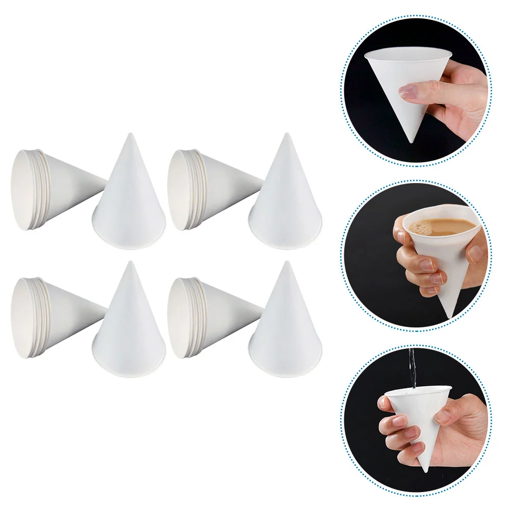 

200 шт., одноразовые бумажные стаканчики для мороженого