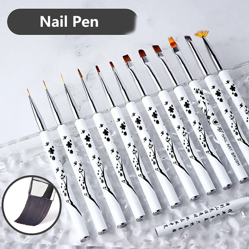 1 шт. новая ручка для дизайна ногтей в китайском стиле алюминиевая трубка кисть