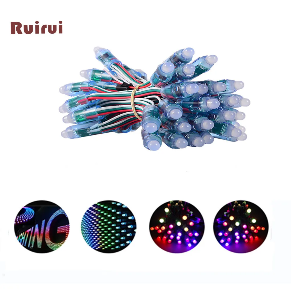 

1000 шт., 5В постоянного тока, вход 12 мм, WS2811, полный цвет, фотография, фотографический дисплей, водонепроницаемый модуль IP68, RGB-цвет, 2811 IC, цифровая фотография