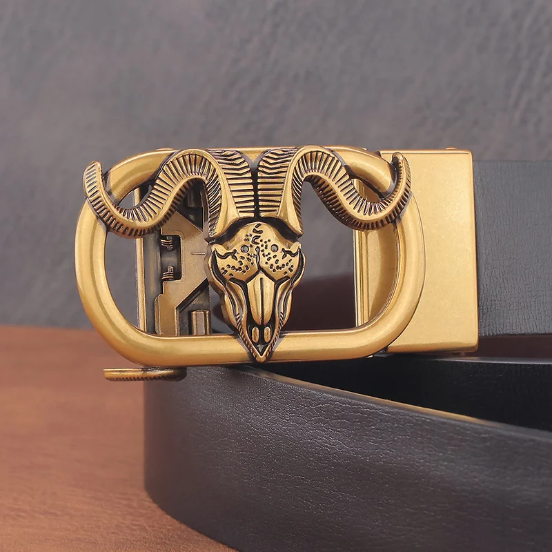 

Ремень с автоматической пряжкой мужской, кожаный роскошный брендовый Молодежный джинсовый Повседневный модный дизайнерский пояс