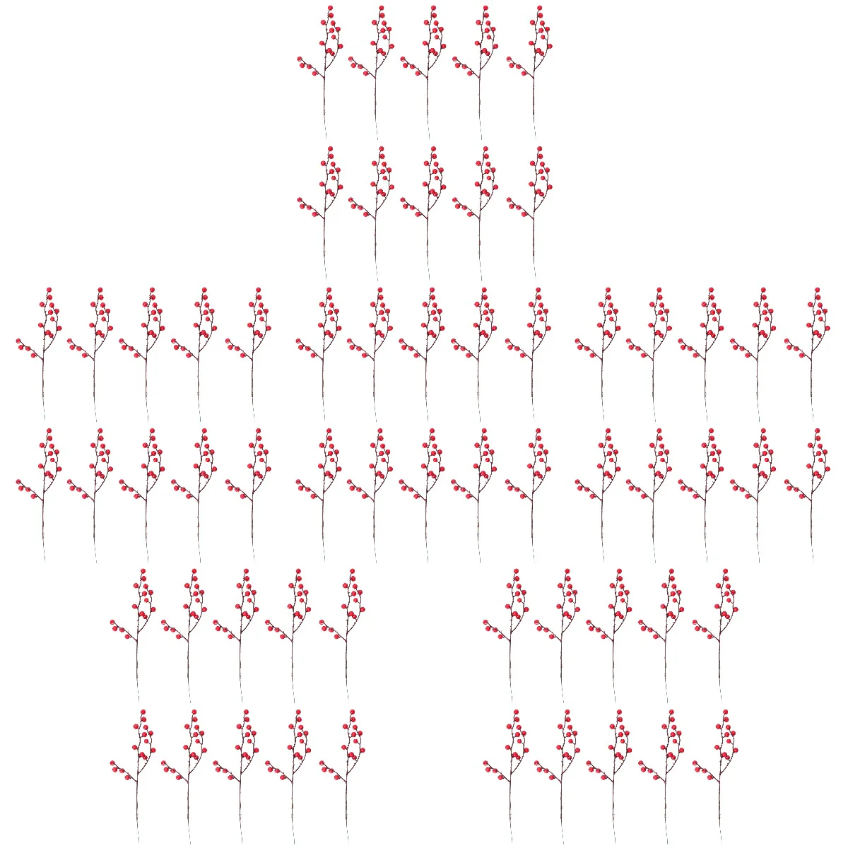 

Berry Christmas Red Decor Picks Stems Fake Weddingholly Fruit Home Branches Flower Berries Craft Decorations Artificial Holiday