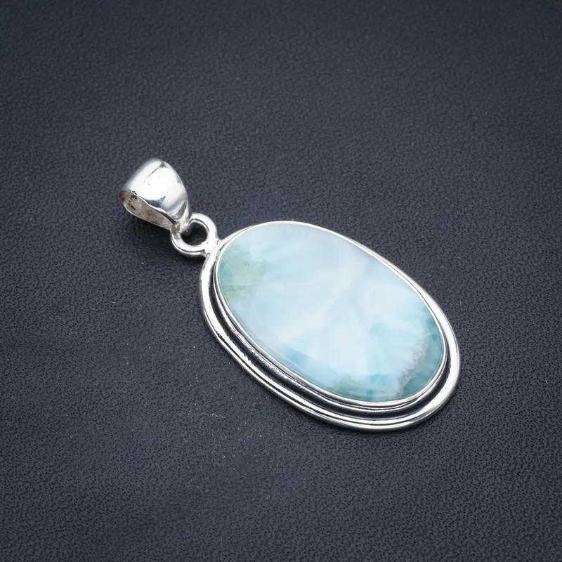 

StarGems Larimar Handmade 925 Sterling Silver Pendant 1.5" F3309