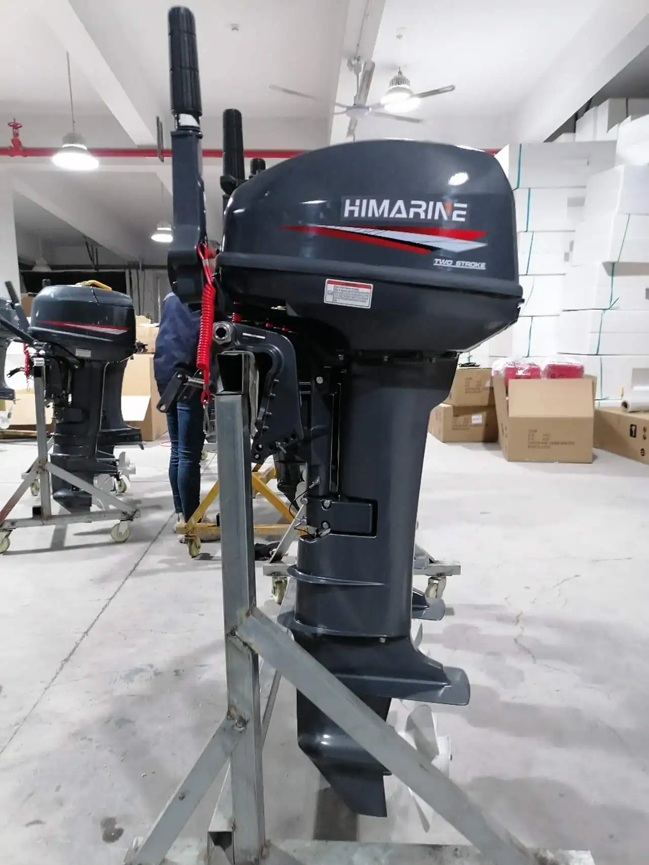 Двигатель Himarine для надувной лодки 2-тактный 9 л.с. подходит подвесных моторов Yamaha