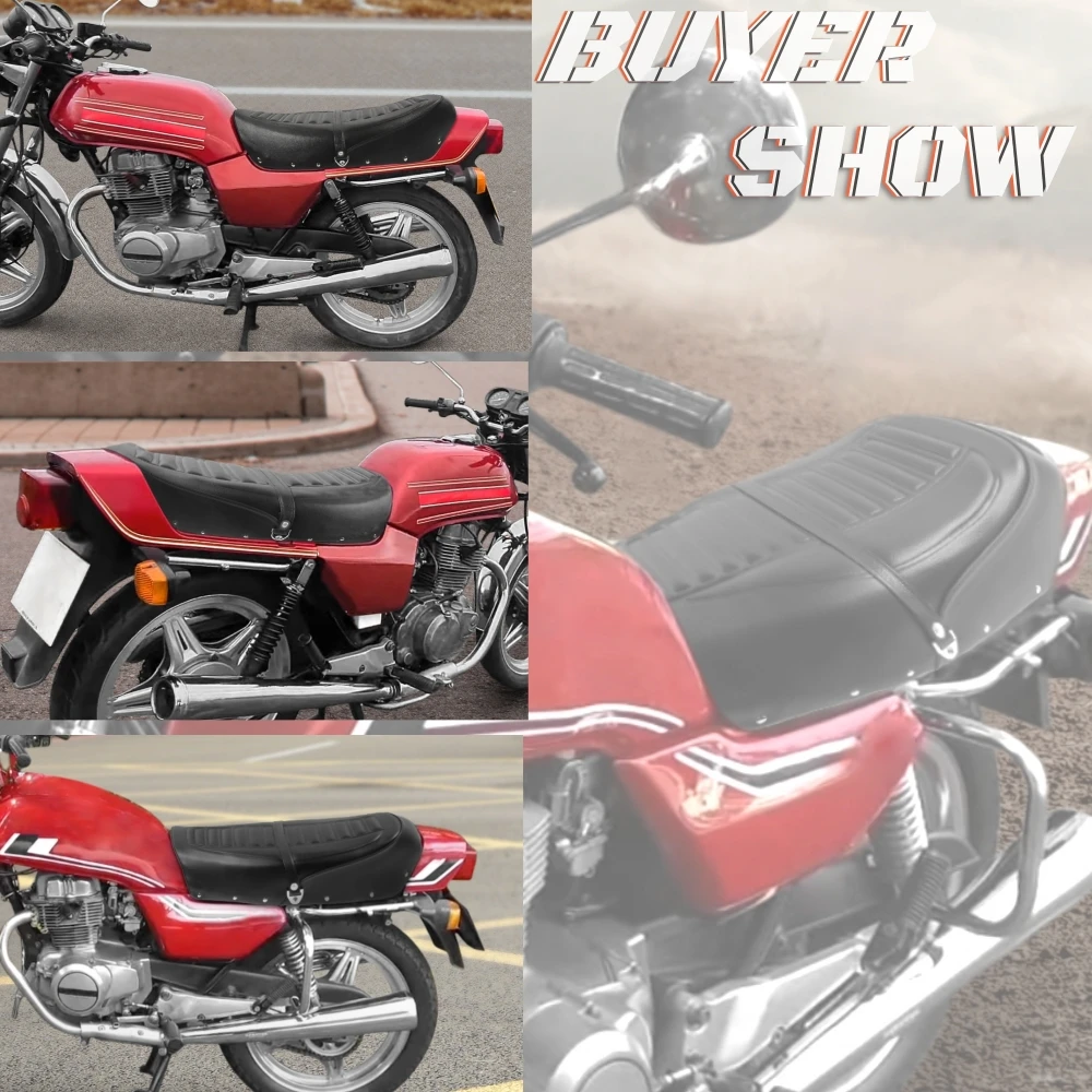 Мотоциклетное черное седло в винтажном стиле для Honda CB400 CB 400 1980 1982 1981 - купить по