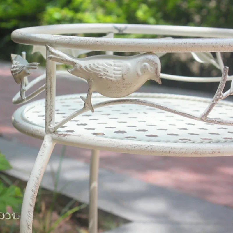 Европейская садовая подставка для цветов из кованого железа старые полки