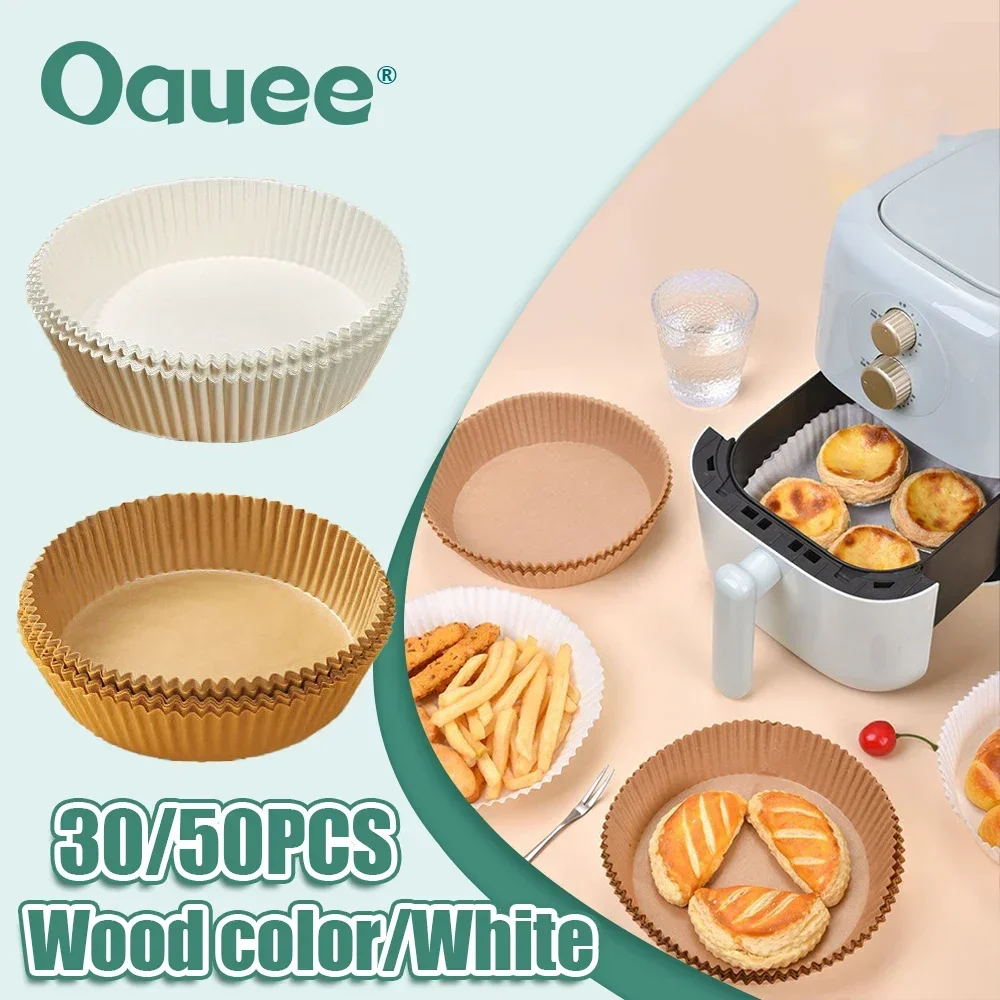

Oauee Air Fryer Disposable Paper Liner Non-Stick Air Fryer Parchment Paper Liners Baking Paper Filters For Micro-wave AirFryer