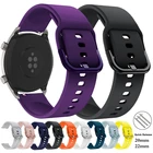 Ремешок силиконовый для samsung active 2 40 44 мм, спортивный браслет для galaxy watch 4 gear S3, huawei gt 2, 20 мм 22 мм