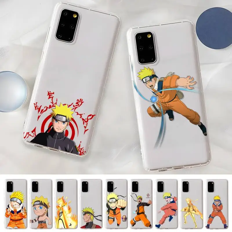 

BANDAI Anime Naruto Phone Case For Samsung A10s A20S A30S A40 A30 A50 A70 A31 A51 A52 A50S A10A 12 A20 A20E A71 Transparent