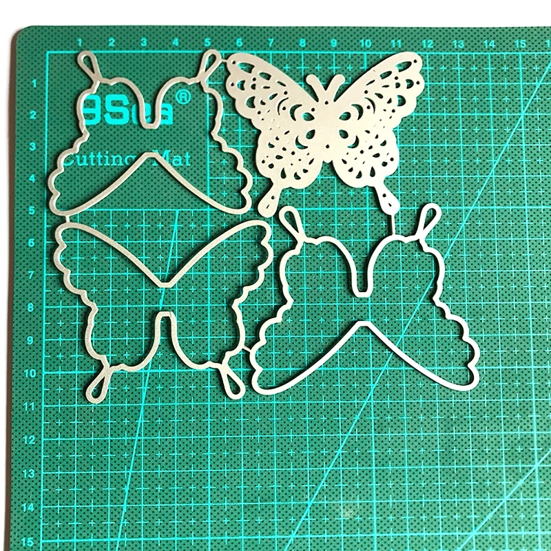 

Четырехслойные металлические Вырубные штампы в форме бабочки ручной работы шаблон тиснения