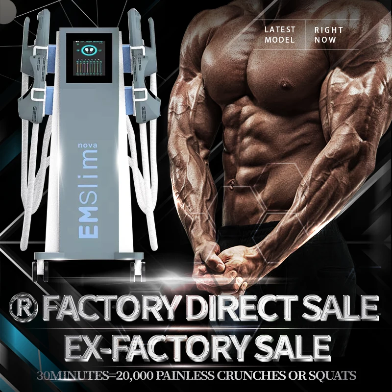 

13 Tesla Nova-Emslim 2022 Weight Lose Machine EMS Body Sculpt Stimulater Slim Muscle Fat Removal Butt Build For Salon Nova R-F