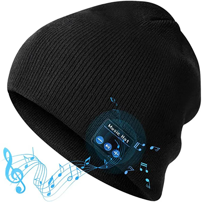

Bluetooth Earphone Global version Music Hat Winter Wireless Headphone Cap Headset Mic Outdoor Cycling Hiking Knitted Hat