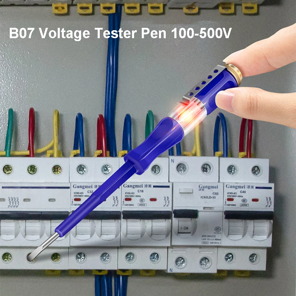 Digital Test Pencil Tester Electrical contactles Voltmeter Screwdriver Voltage Detector Test Pen AC/DC 100-500V Electrician Tool