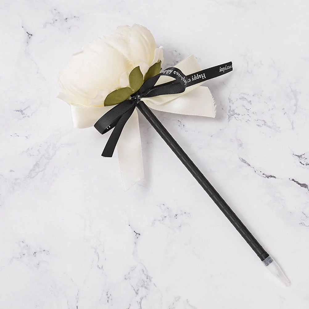 4 шт. ручка с бантом в виде розы шариковая цветочным декором офисные школьные