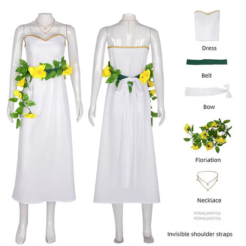 Костюмы для косплея Aerith аниме форма финальной фантазии униформа ролевых игр