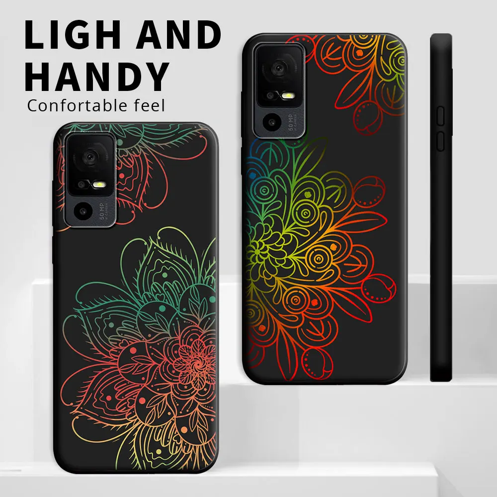 Чехол для телефона TCL 40 SE 40XL / T T608DL Силиконовый противоударный чехол мягкий из ТПУ