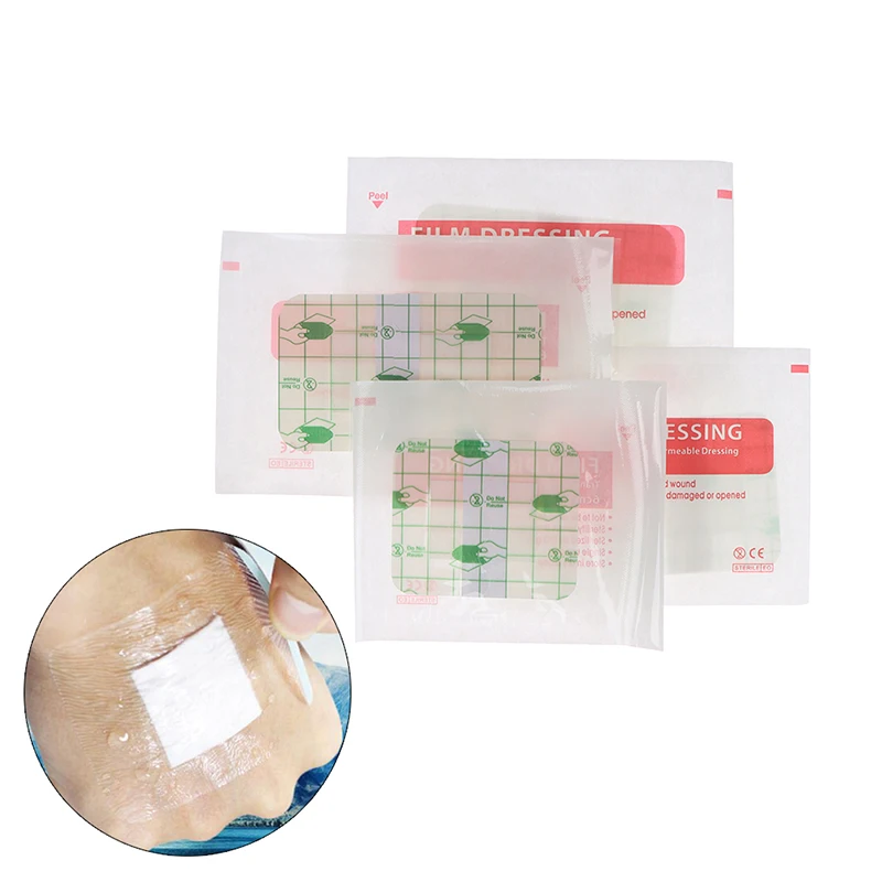

5Pcs Wound Sticker Waterproof Adhesive Band-aid Belly Button Patch Wound Fixation Tape First Aid Bandage