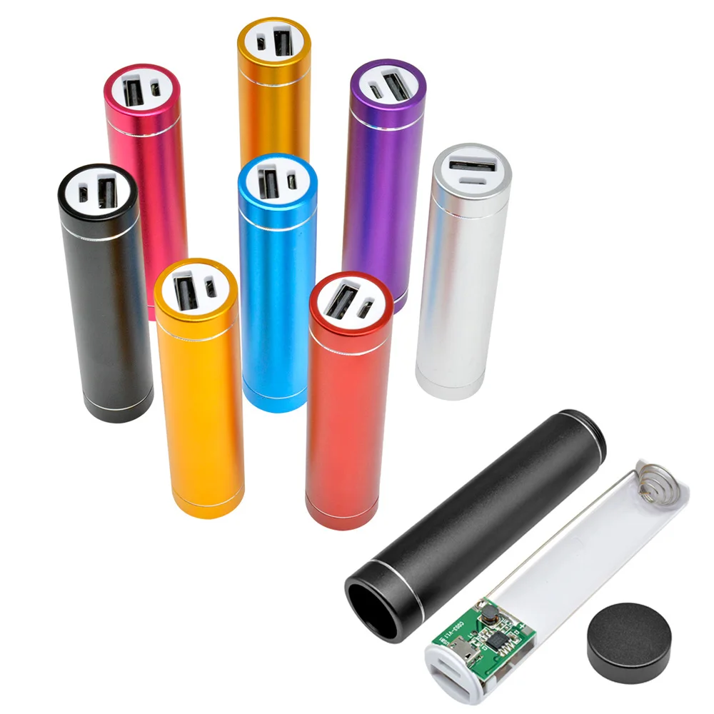 

1A 5V USB Metal Power Bank Kit Storage DIY 18650 Battery Case Box Free welding Suit External Charger For phone mp3