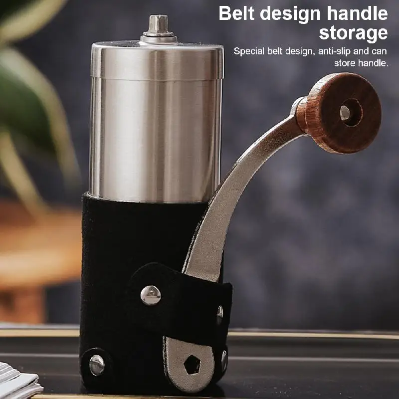 

Manual Coffee Grinder Stainless Steel Hand Coffee Mill with Adjustable Knob Coffee Beans Grinder for Cold Brew Drip Espresso