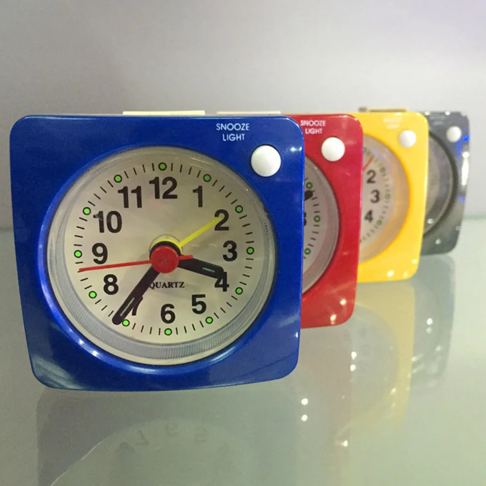 Настольные часы кварцевые прикроватные светодиодные настольные переносные