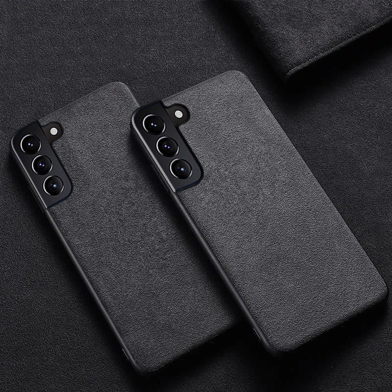 Leather Suede Phone Case For Samsung Galaxy S21 S22 Ultra S20FE S10e S8 S9 plus Note 20ultra 8 9 10 plus S7 Edge A71 A52 Cover