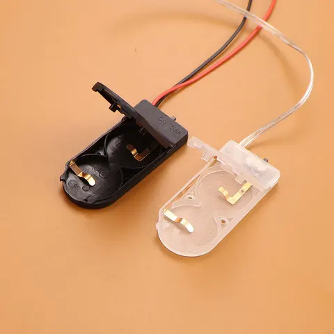 JCD 10 шт., один двойной слот CR2032, кнопка, держатель для батарейки типа «таблетка», крышка с переключателем ВКЛ-ВЫКЛ, выводы, 3/6 В, батарейный отсек