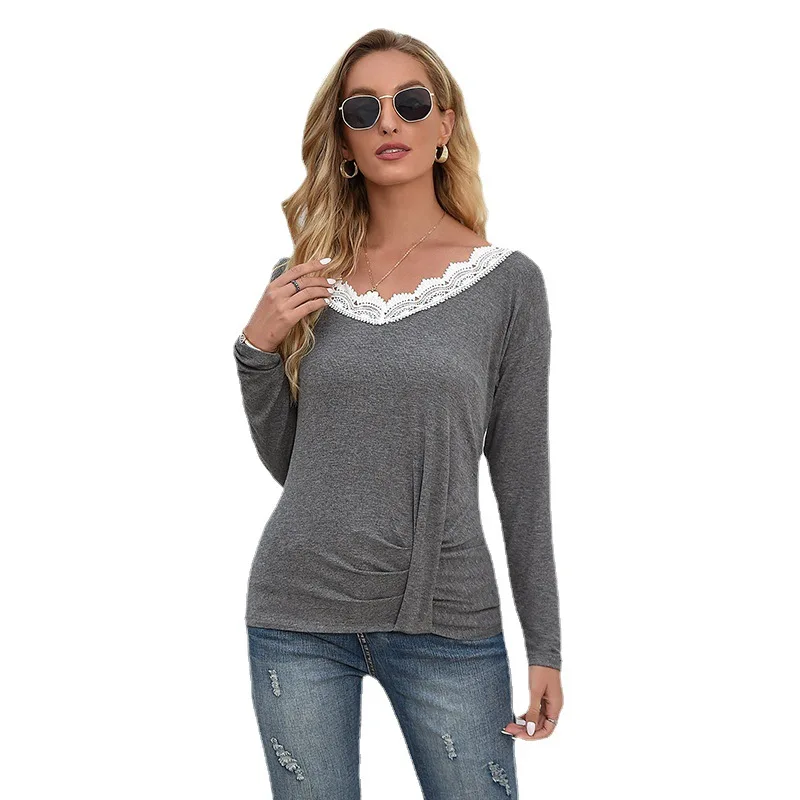 

Party T-shirt Women Long Sleeve Tee Shirt Clothes Casual T Shirt For Women